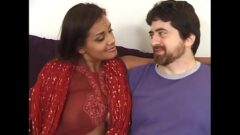 Indian Lady excited for her first threesome with 2 white guys